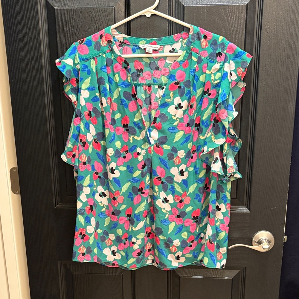 Zac & Rachel Multicolor Floral Blouse